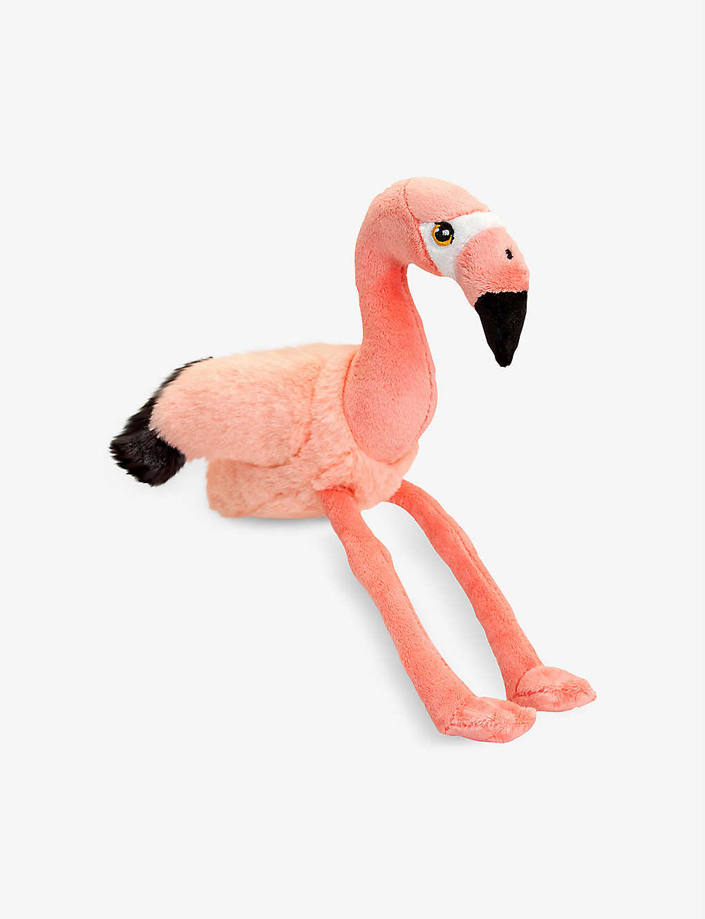 Keeleco flamingo baby soft toy.