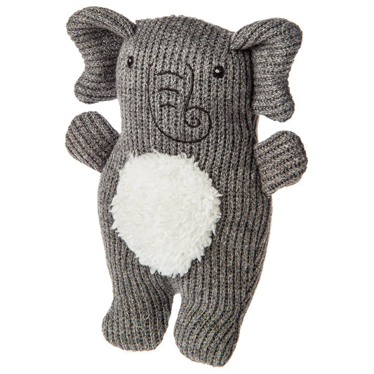 Baby Rattle, Baby Shower Gifts, Mary Meyer Grey Knitted Elephant Baby Rattle.