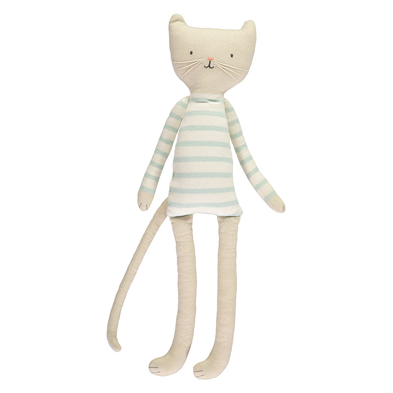 Merimeri eco freindly knitted Chester cat soft toy