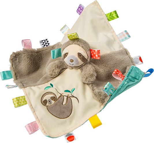 Molasses Sloth Baby comforter With Taggies
