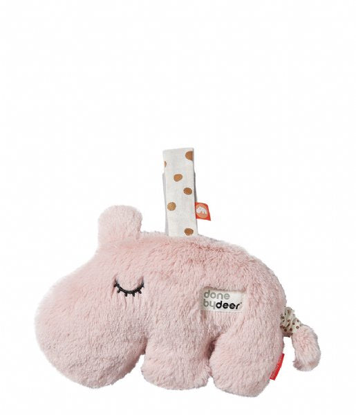 Done by deer pale pink musical Ozzo baby cuddle toy.