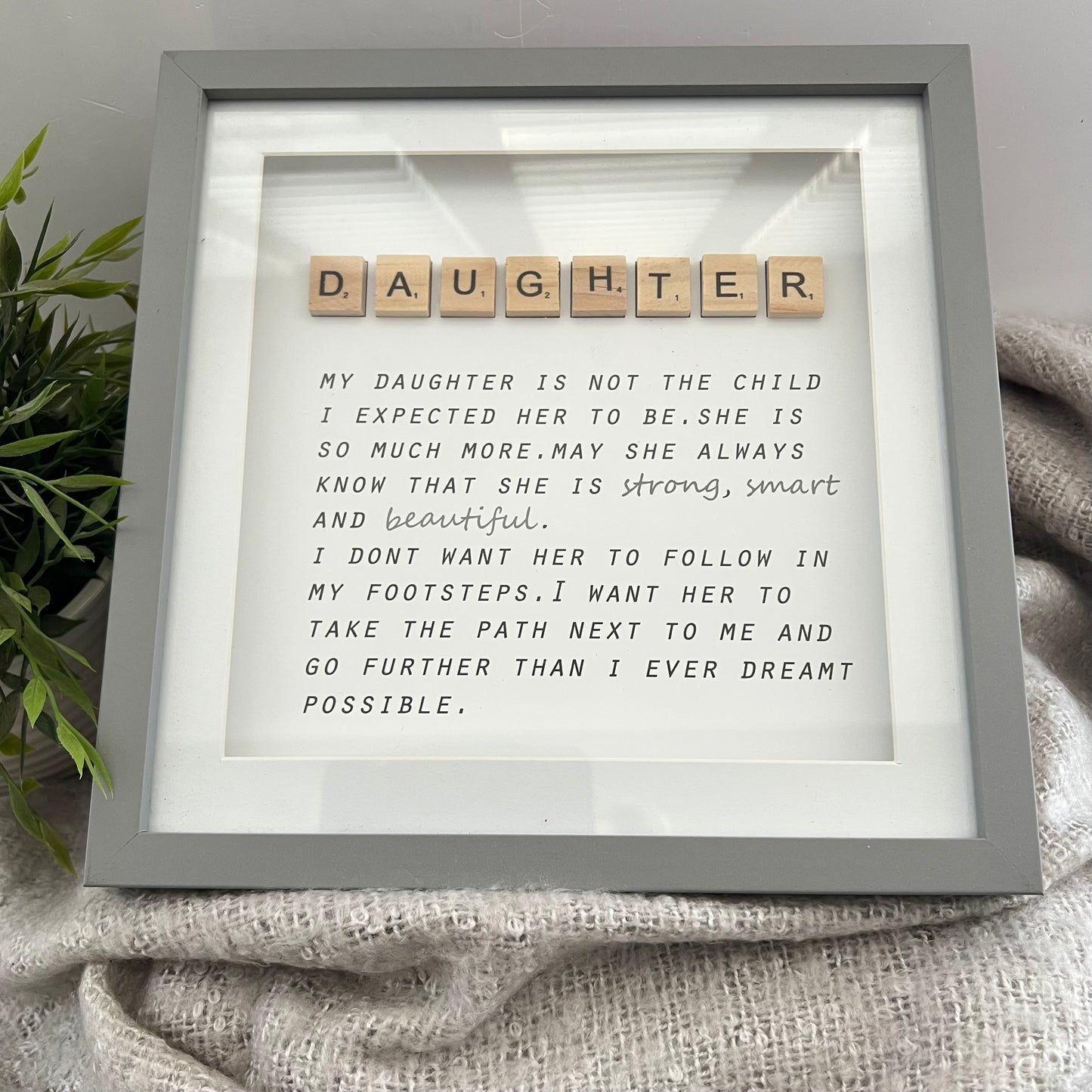 Framed Daughter Quote
