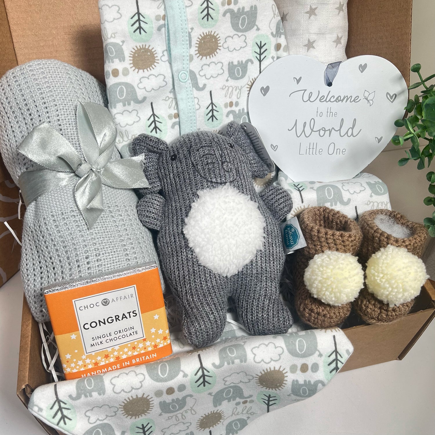 Unisex New Baby Gifts Elephant Baby Rattle Soft Baby Blanket new mu In The Box Baby Hampers Limited