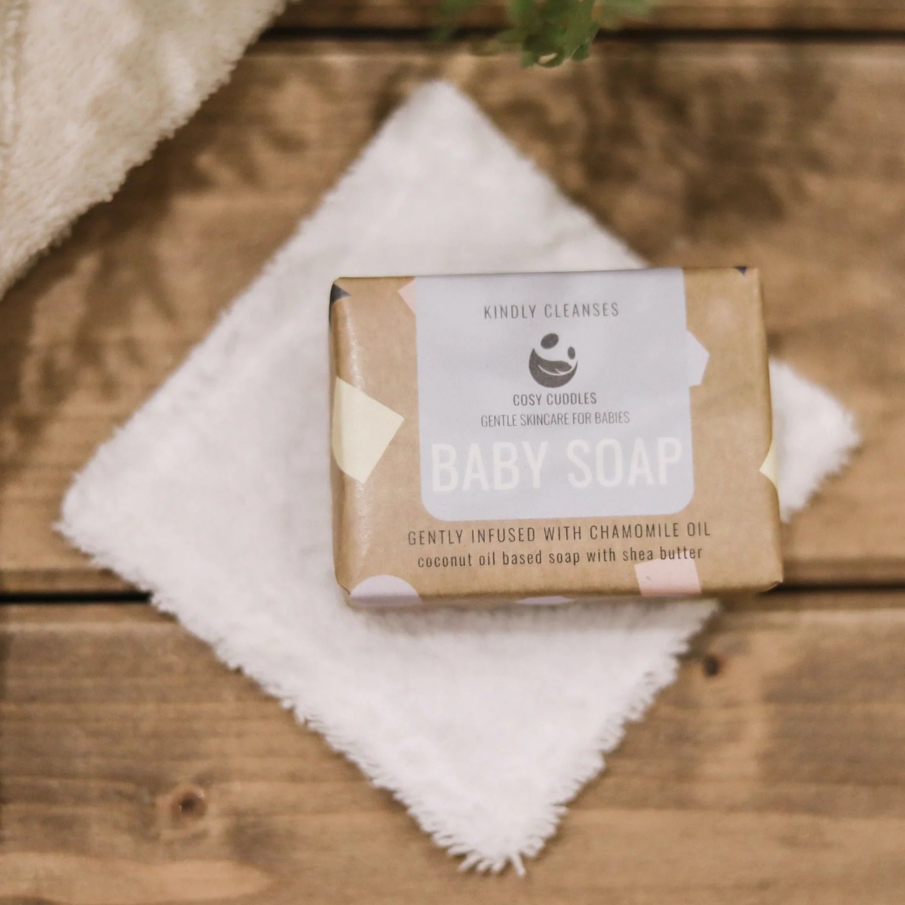 natural baby soap, no nasty chemicals here
